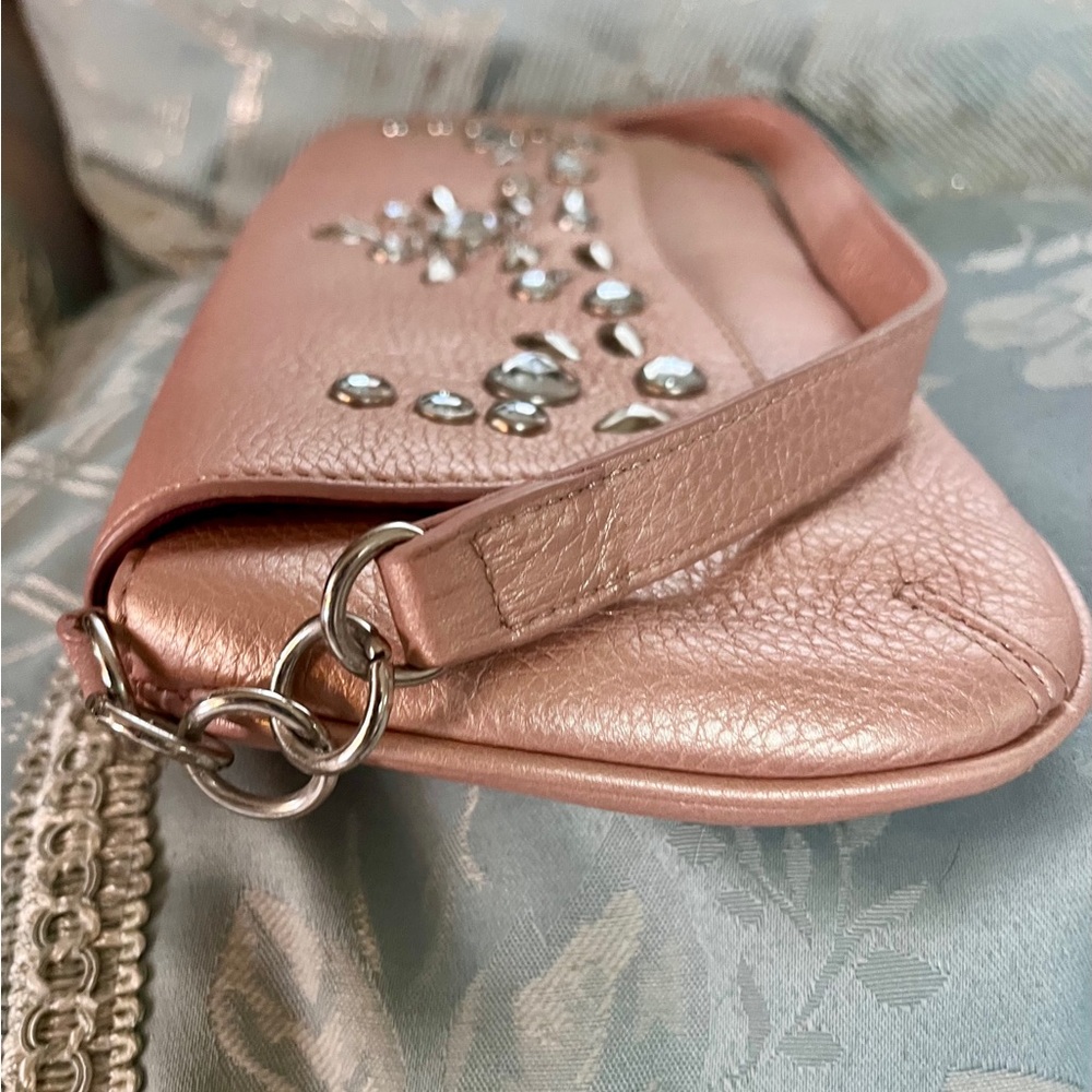The Sak Rose Gold Embellished Leather Shoulder Bag - Picture 7 of 13